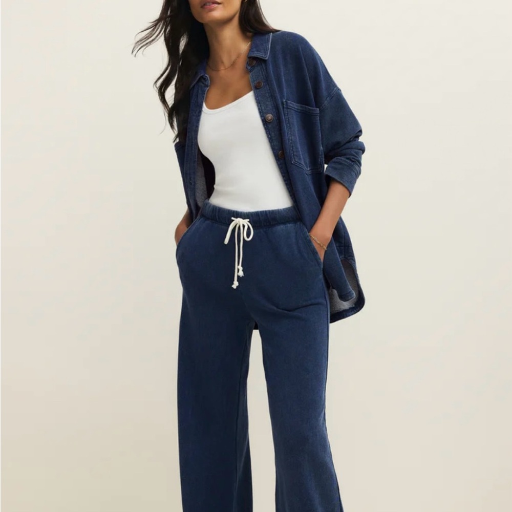 Z Supply Knit Denim Lounge Set